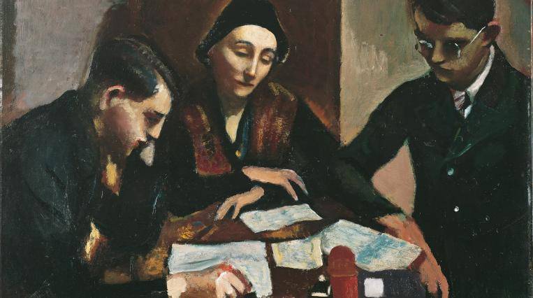 Zeichnung von drei Personen